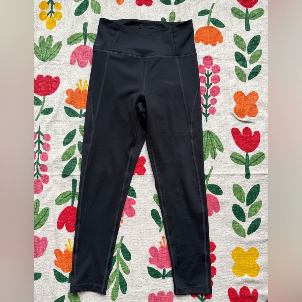 girlfriend collective Black High-Rise 7/8 Size Small